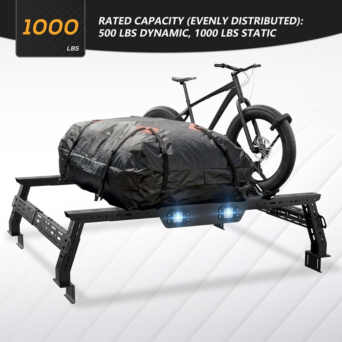 Adjustable 14.5"-17.3" High Truck Rack System | Yzona