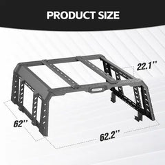 Pickup Truck Bed Rack Cab Full Height for Jeep Gladiator JT 2020-2025