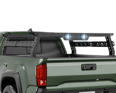 Adjustable 14.5"-17.3" High Truck Rack System with 2 Led Light for Silverado/Sierra/Ram/Ford F-Series/Tacoma/Tundra/Titan/Frontier/Canyon/Gladiator JT | Loltruck