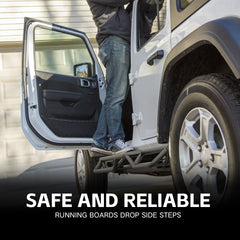 Running Boards for 2018-2025 Jeep Wrangler JL JLU
