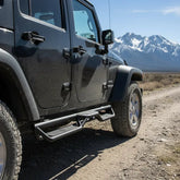 for Jeep Wrangler Step Rock Slider Compatible with 2007-2018 Wrangler JK JKU