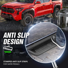 Heavy-Duty Side Steps for 2024 2025 Toyota Tacoma Double Cab & Crew Cab (4 Full-Size Doors)