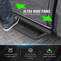 Heavy-Duty Side Steps for 2024 2025 Toyota Tacoma Double Cab & Crew Cab (4 Full-Size Doors)