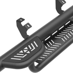 Three Raised Steps Running Boards for 2024 2025 Toyota Tacoma Double Cab & Crew Cab