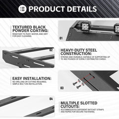 Loltruck Roof Rack Cargo Basket for 2024-2025 Tacoma