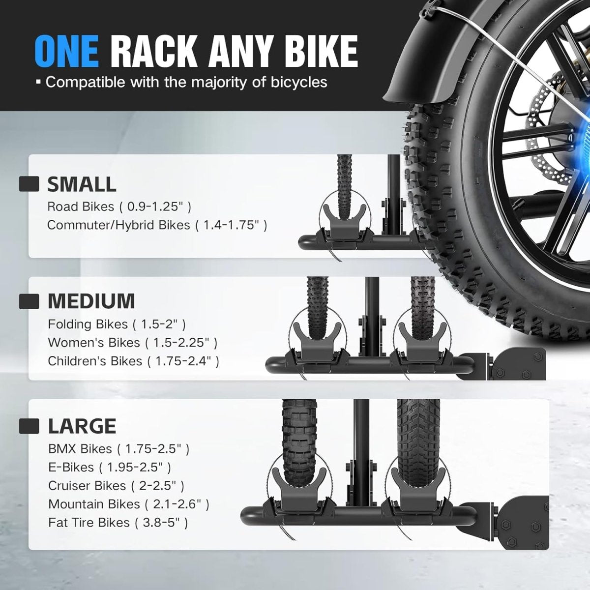 2pcs Bicycle Racks for Cars With Ramp | Loltruck