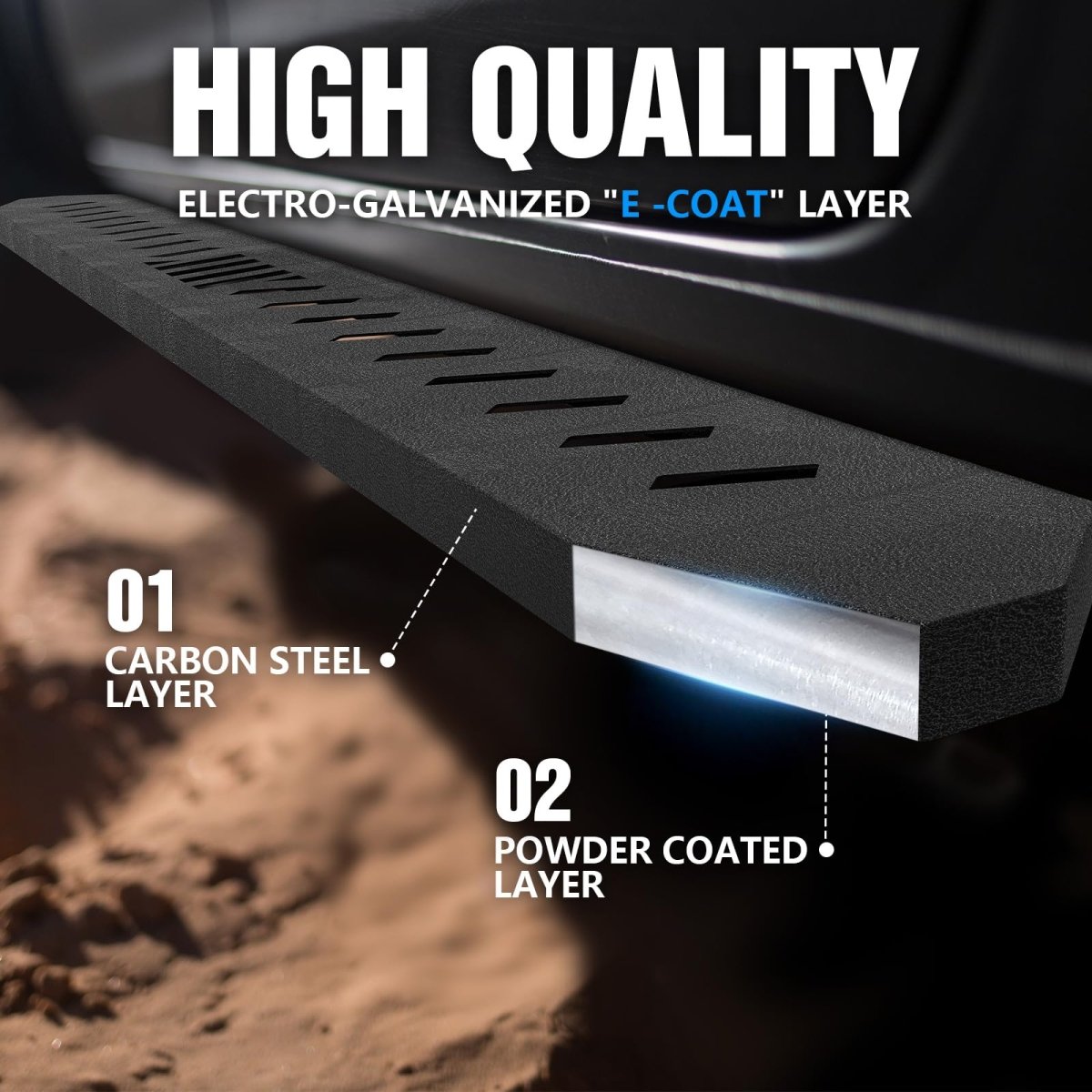 Loltruck Running Boards for 2024-2025 Tesla Cybertruck