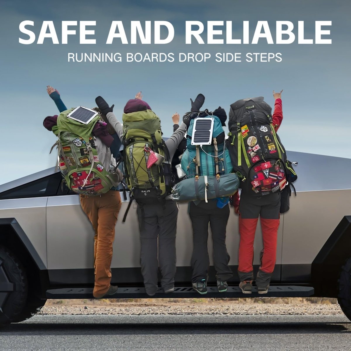 Loltruck Running Boards for 2024-2025 Tesla Cybertruck