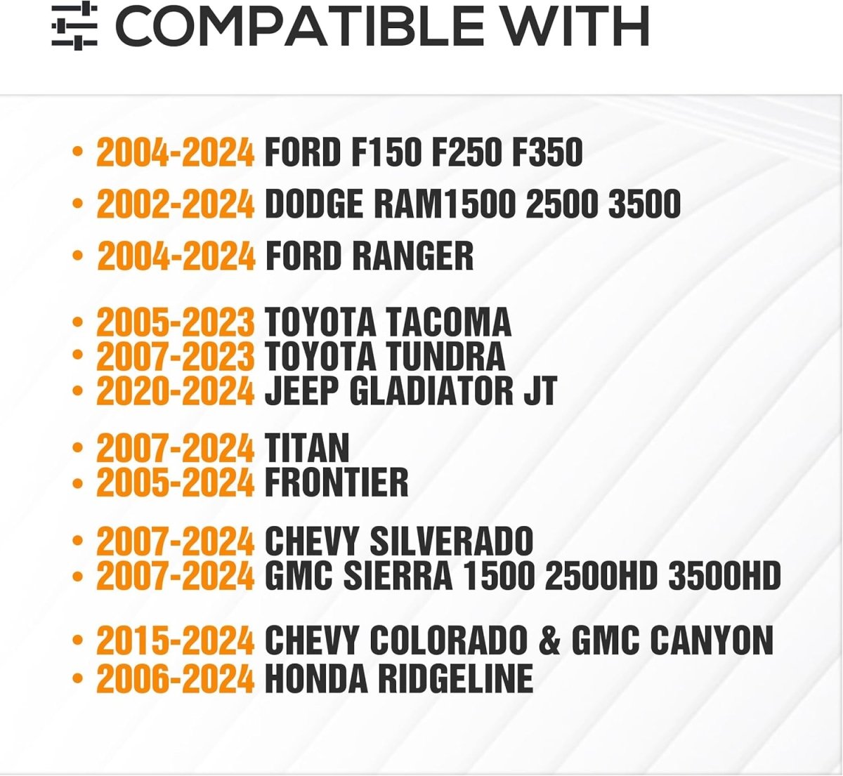 Adjustable 14.5"-17.3" High Truck Rack System | Yzona