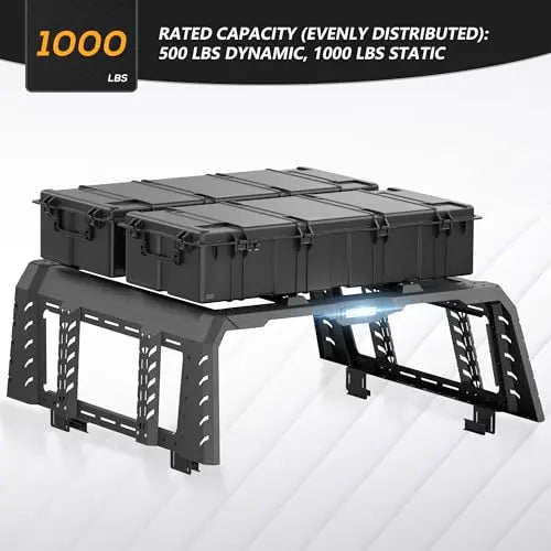 Pickup Truck Bed Rack Cab Full Height for Jeep Gladiator JT 2020-2025