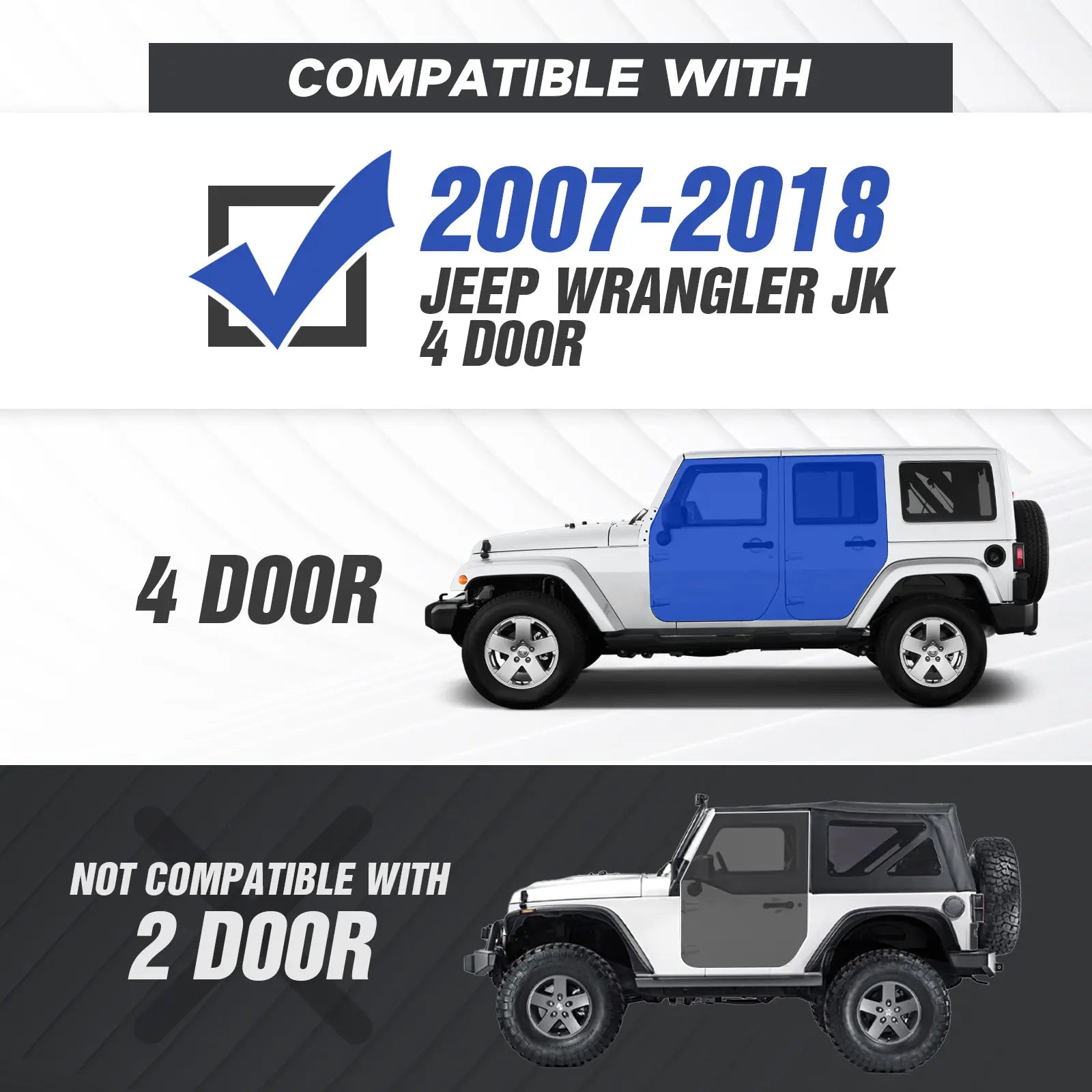 Running Boards for 2018-2025 Jeep Wrangler JL JLU
