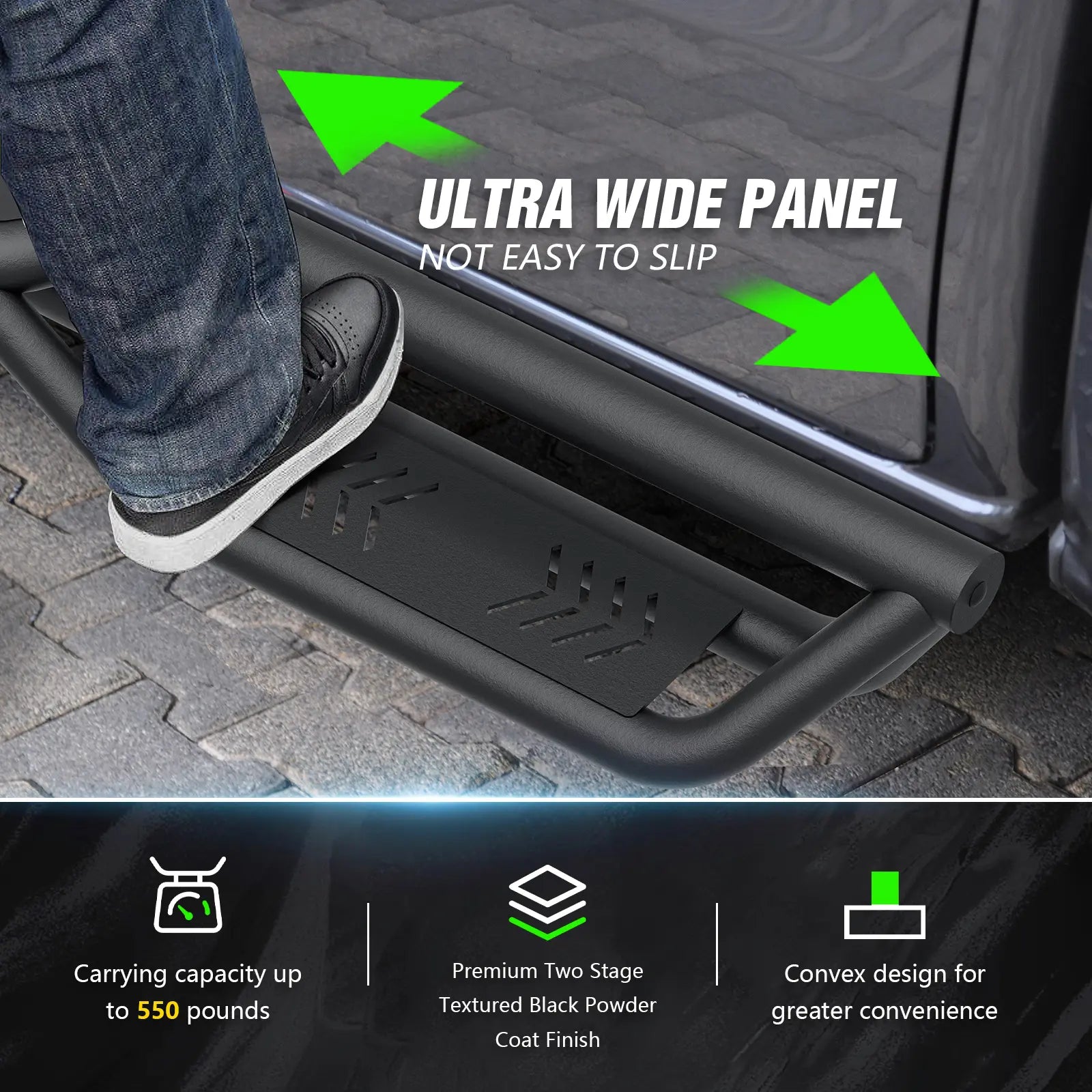 Running Boards for 2018-2025 Jeep Wrangler JL JLU