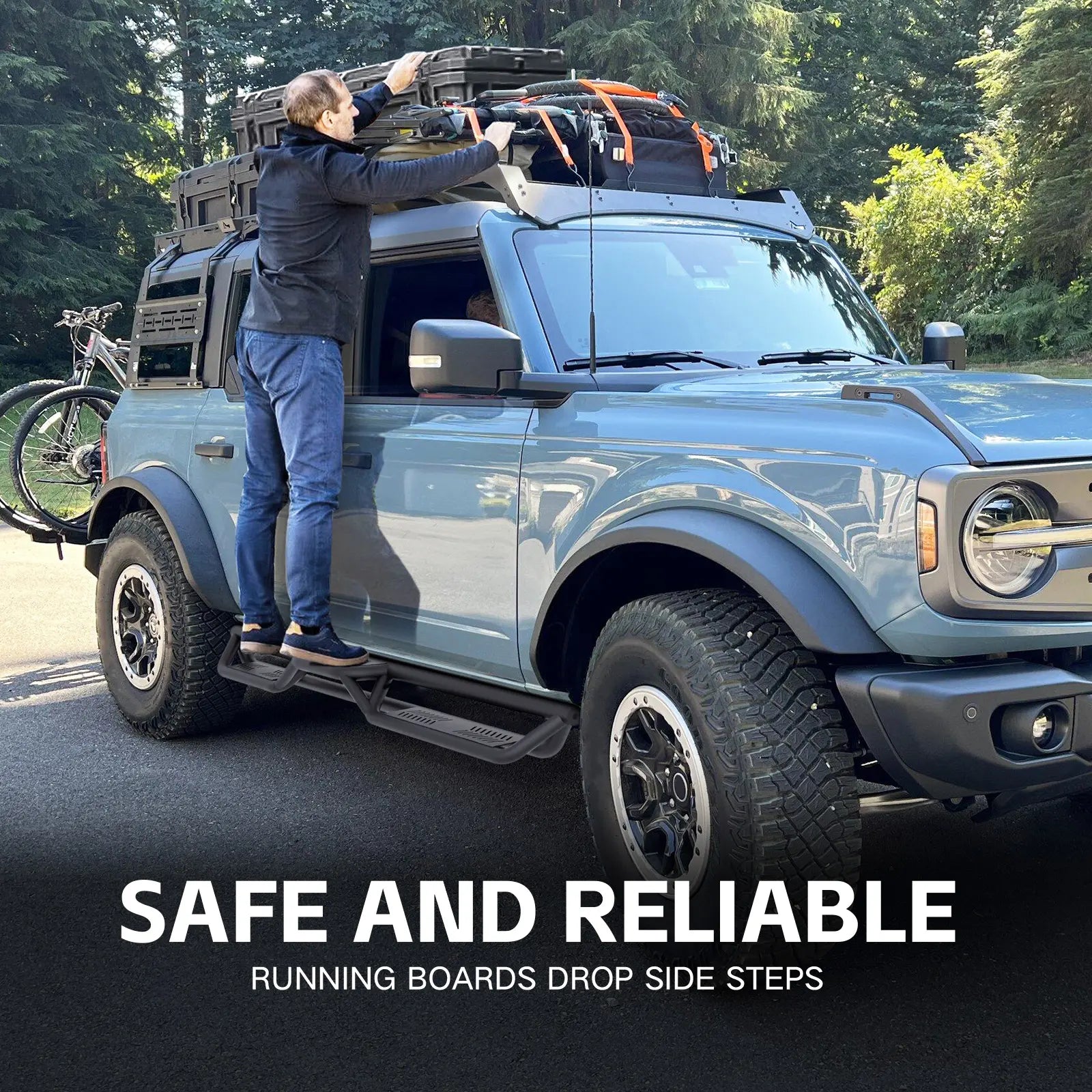 Running Boards for 2021-2025 Ford Bronco 4 Doors | Yzona