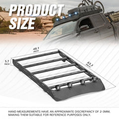 Loltruck Roof Rack Cargo Basket for 2024-2025 Tacoma