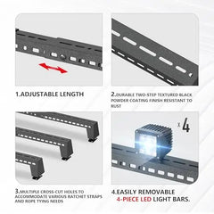 2024 Tesla Cybertruck Aftermarket Bed Exterior Accessories Roof Rack 2024-2026