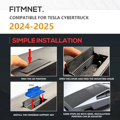 2024 Tesla Cybertruck Aftermarket Bed Exterior Accessories Roof Rack 2024-2026